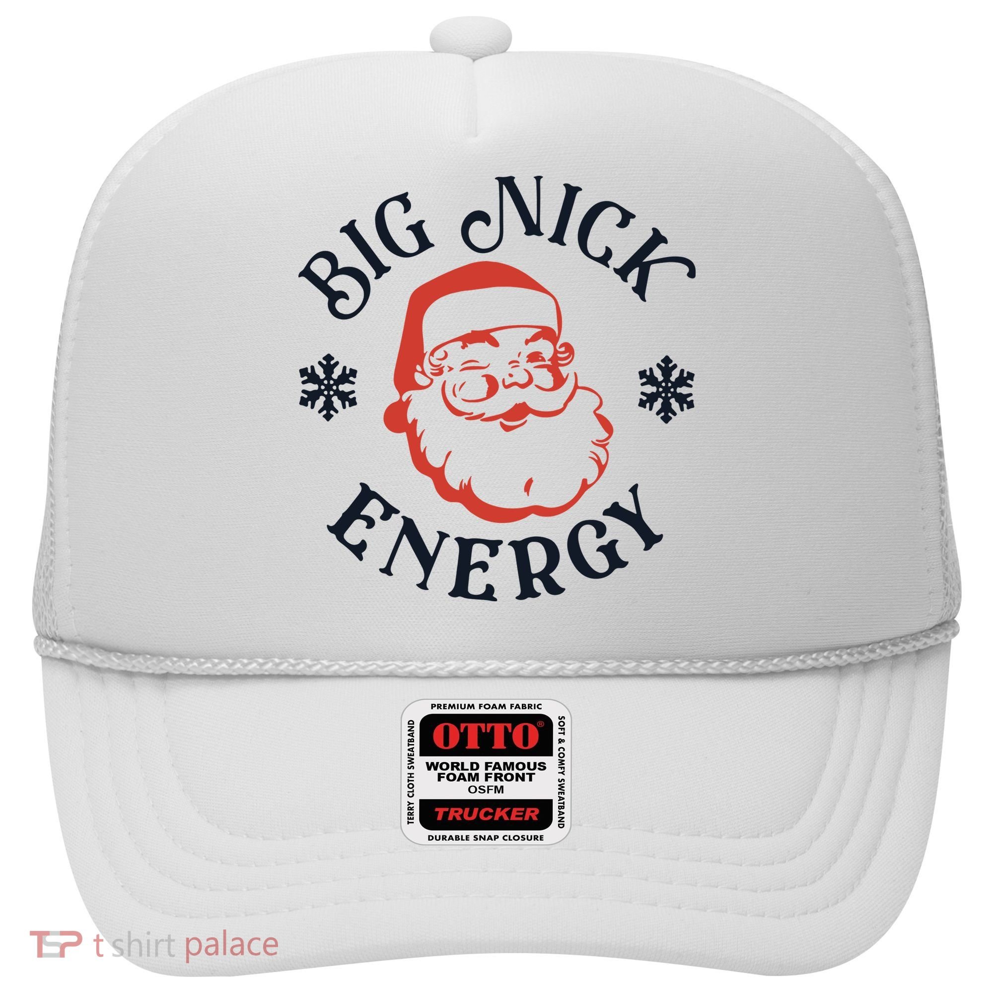 Funny Xmas Big Nick Energy Christmas Santa Claus Hat