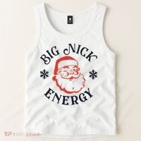 Funny Xmas Big Nick Energy Christmas Santa Claus Tank Top thumb 2