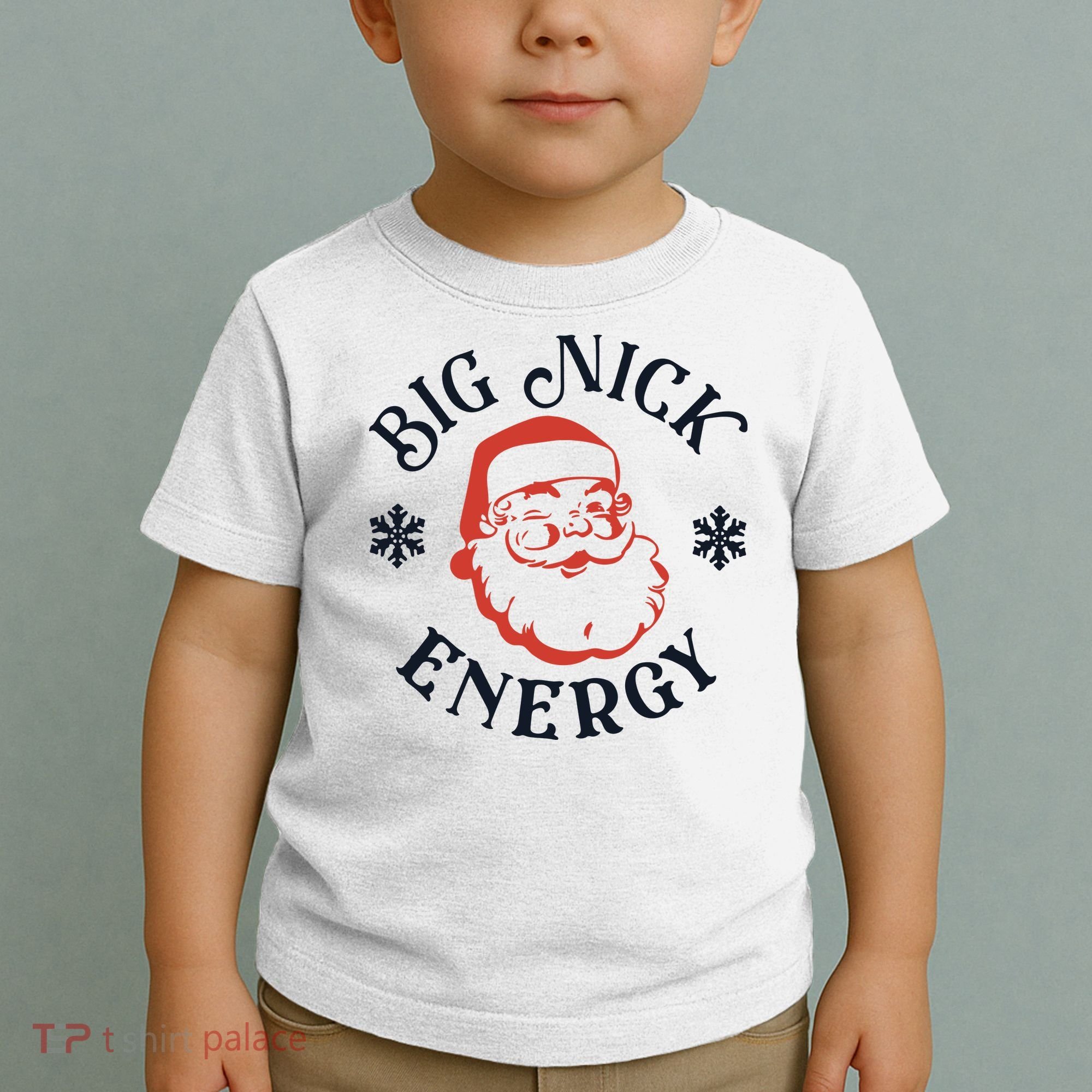 Funny Xmas Big Nick Energy Christmas Santa Claus Toddler T-Shirt