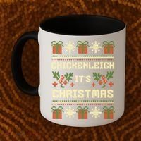 Funny Xmas Chickenleigh Its Sweater Ugly Christmas Gift Coffee Mug thumb 2