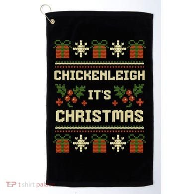 Funny Xmas Chickenleigh Its Sweater Ugly Christmas Gift Golf Towel