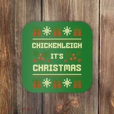 Funny Xmas Chickenleigh Its Sweater Ugly Christmas Gift Coaster