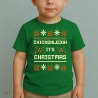 Funny Xmas Chickenleigh Its Sweater Ugly Christmas Gift Toddler T-Shirt thumb 2
