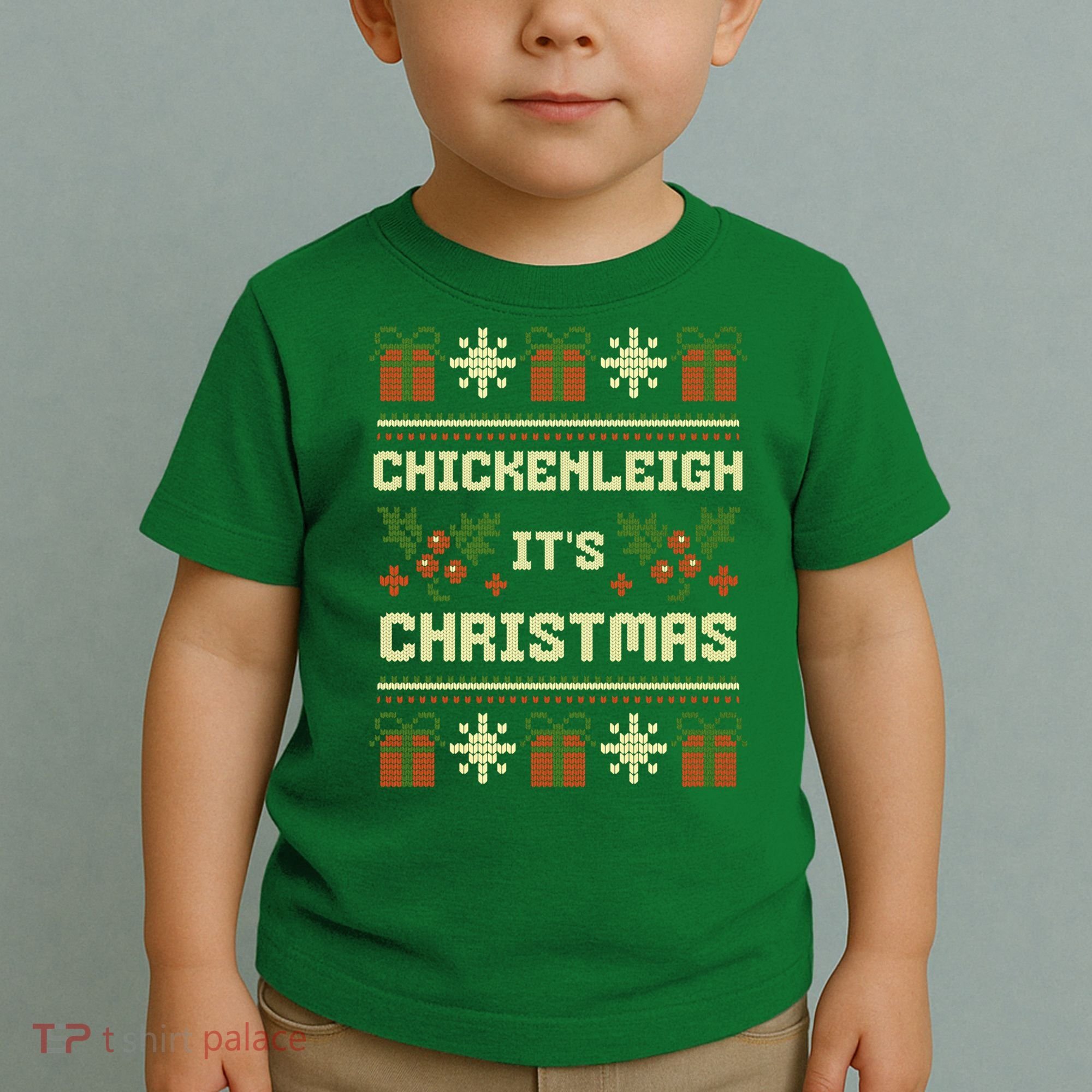Funny Xmas Chickenleigh Its Sweater Ugly Christmas Gift Toddler T-Shirt
