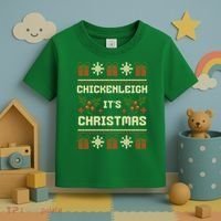 Funny Xmas Chickenleigh Its Sweater Ugly Christmas Gift Toddler T-Shirt thumb 3