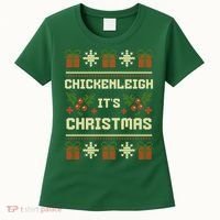 Funny Xmas Chickenleigh Its Sweater Ugly Christmas Gift Women's T-Shirt thumb 0