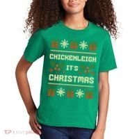 Funny Xmas Chickenleigh Its Sweater Ugly Christmas Gift Kids T-Shirt thumb 2