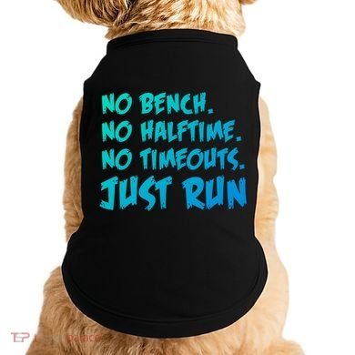 Funny Xc Cross Country Running Gift No Bench No Halftime Gift Doggie Tank