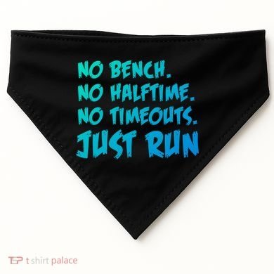 Funny Xc Cross Country Running Gift No Bench No Halftime Gift USA-Made Doggie Bandana