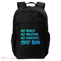 Funny Xc Cross Country Running Gift No Bench No Halftime Gift Backpack thumb 0