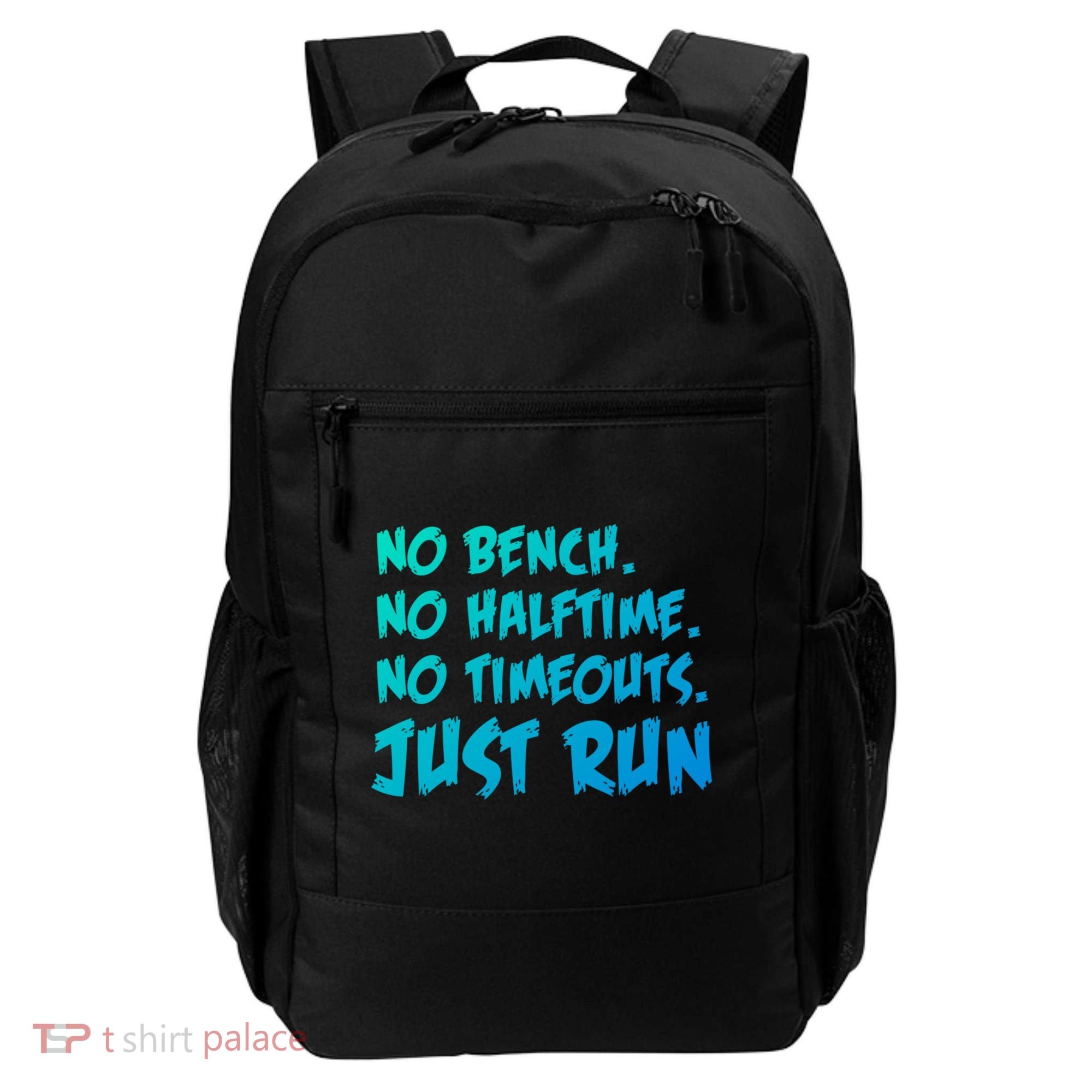 Funny Xc Cross Country Running Gift No Bench No Halftime Gift Backpack