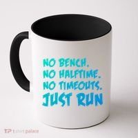 Funny Xc Cross Country Running Gift No Bench No Halftime Gift Coffee Mug thumb 0
