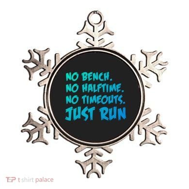 Funny Xc Cross Country Running Gift No Bench No Halftime Gift Ornament