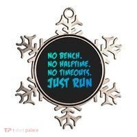 Funny Xc Cross Country Running Gift No Bench No Halftime Gift Ornament thumb 0