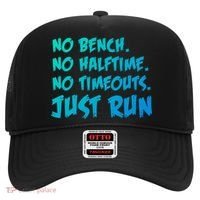 Funny Xc Cross Country Running Gift No Bench No Halftime Gift Hat thumb 0