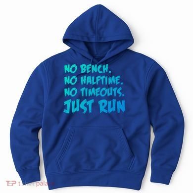 Funny Xc Cross Country Running Gift No Bench No Halftime Gift Hoodie