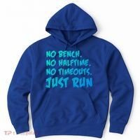 Funny Xc Cross Country Running Gift No Bench No Halftime Gift Hoodie thumb 0