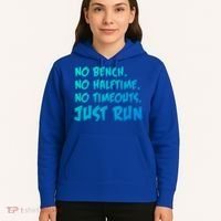 Funny Xc Cross Country Running Gift No Bench No Halftime Gift Hoodie thumb 5