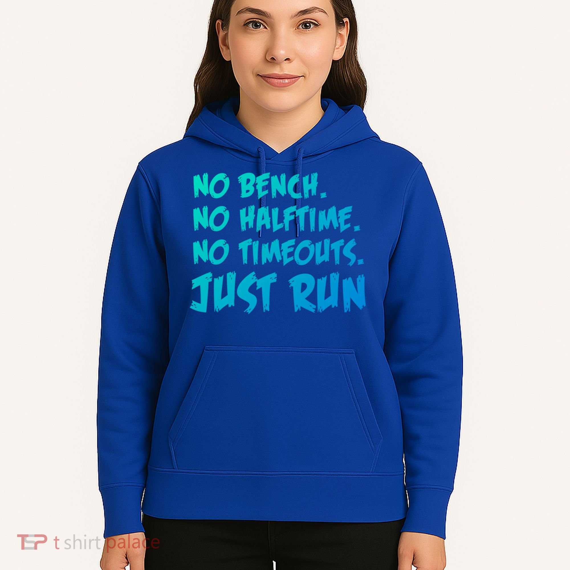 Funny Xc Cross Country Running Gift No Bench No Halftime Gift Hoodie