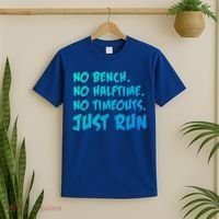 Funny Xc Cross Country Running Gift No Bench No Halftime Gift T-Shirt thumb 2
