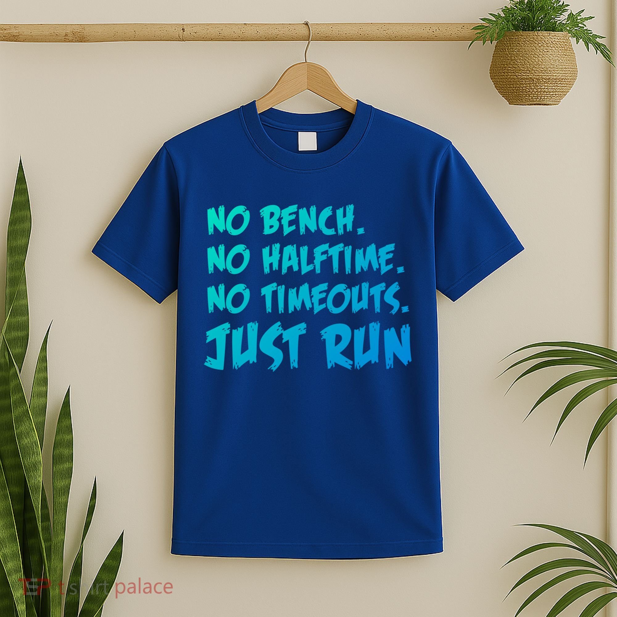 Funny Xc Cross Country Running Gift No Bench No Halftime Gift T-Shirt