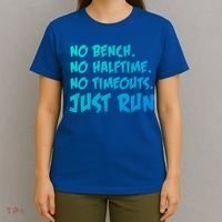 Funny Xc Cross Country Running Gift No Bench No Halftime Gift T-Shirt thumb 4