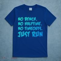 Funny Xc Cross Country Running Gift No Bench No Halftime Gift T-Shirt thumb 5
