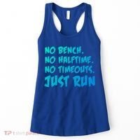 Funny Xc Cross Country Running Gift No Bench No Halftime Gift Women's Tank Top thumb 0
