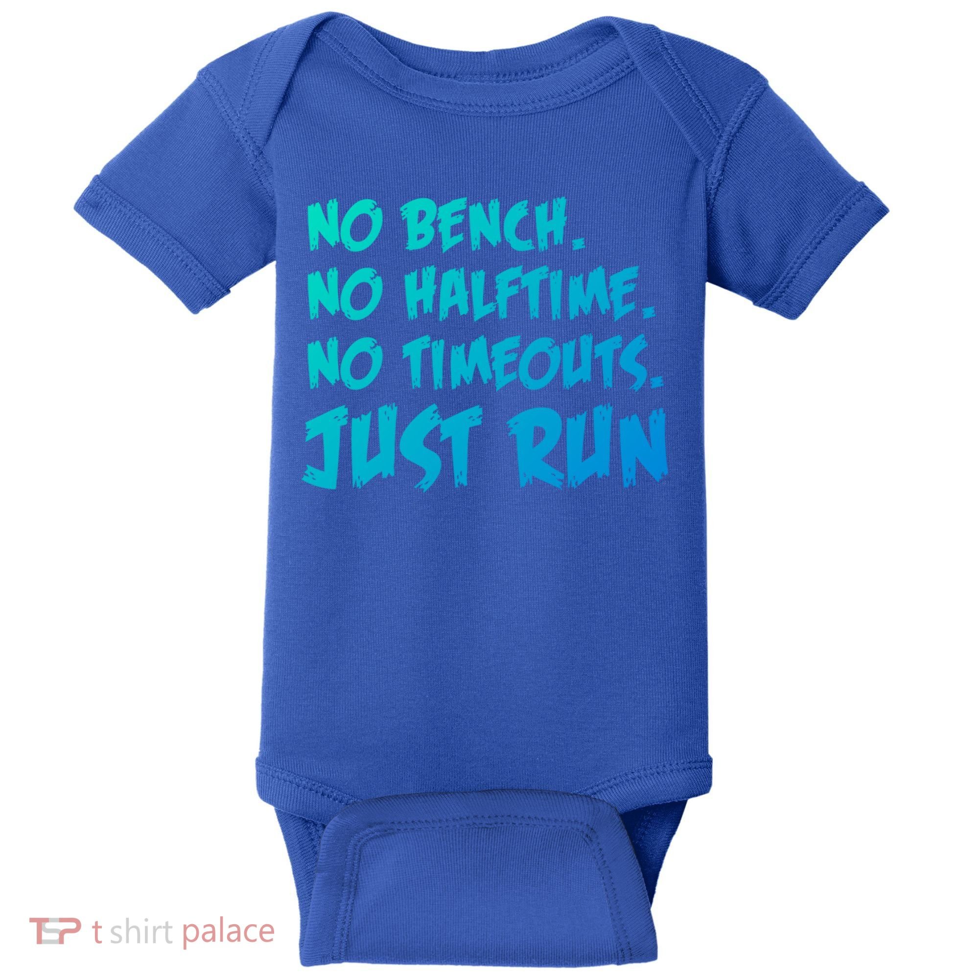 Funny Xc Cross Country Running Gift No Bench No Halftime Gift Baby Bodysuit