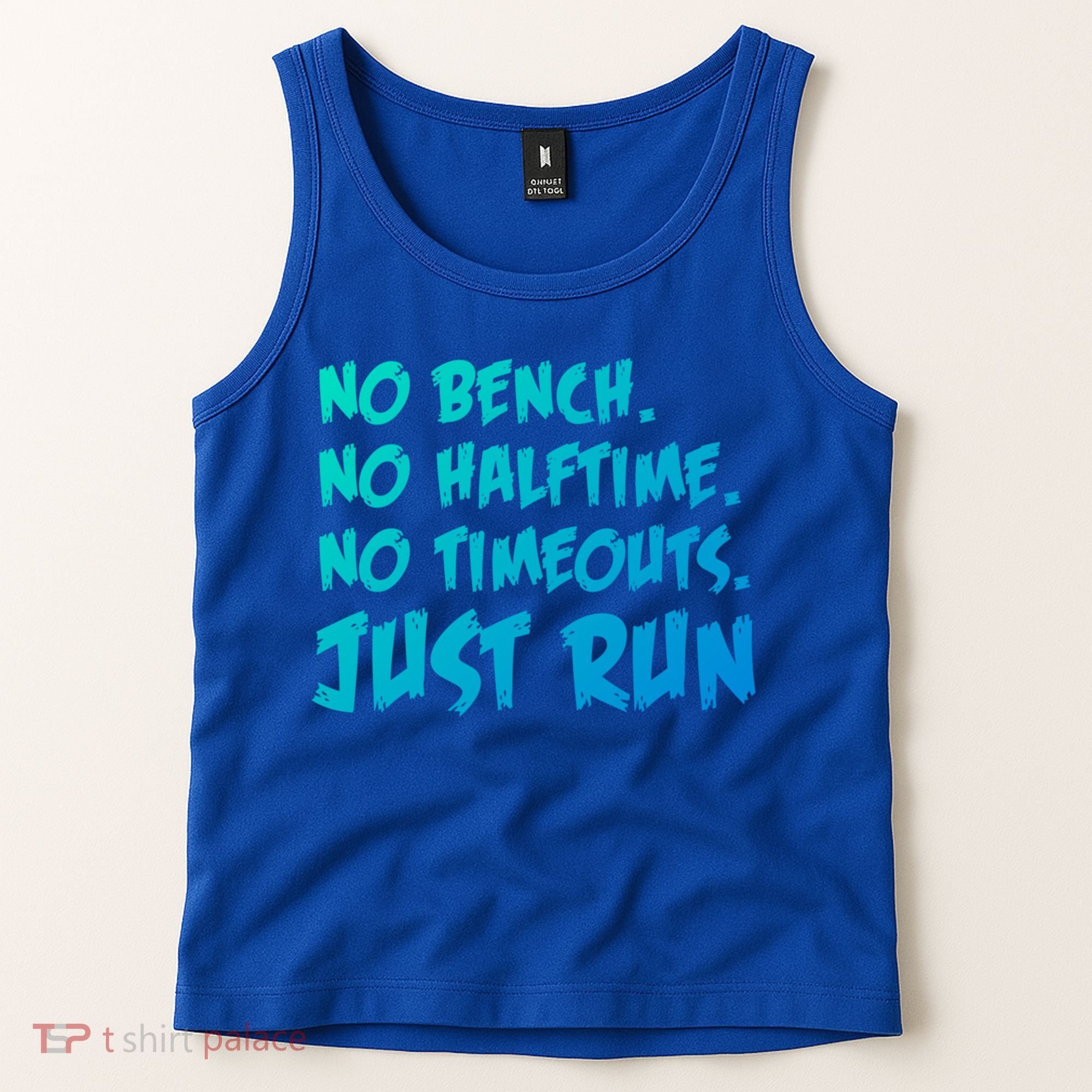 Funny Xc Cross Country Running Gift No Bench No Halftime Gift Tank Top