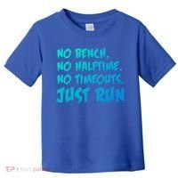 Funny Xc Cross Country Running Gift No Bench No Halftime Gift Toddler T-Shirt thumb 0