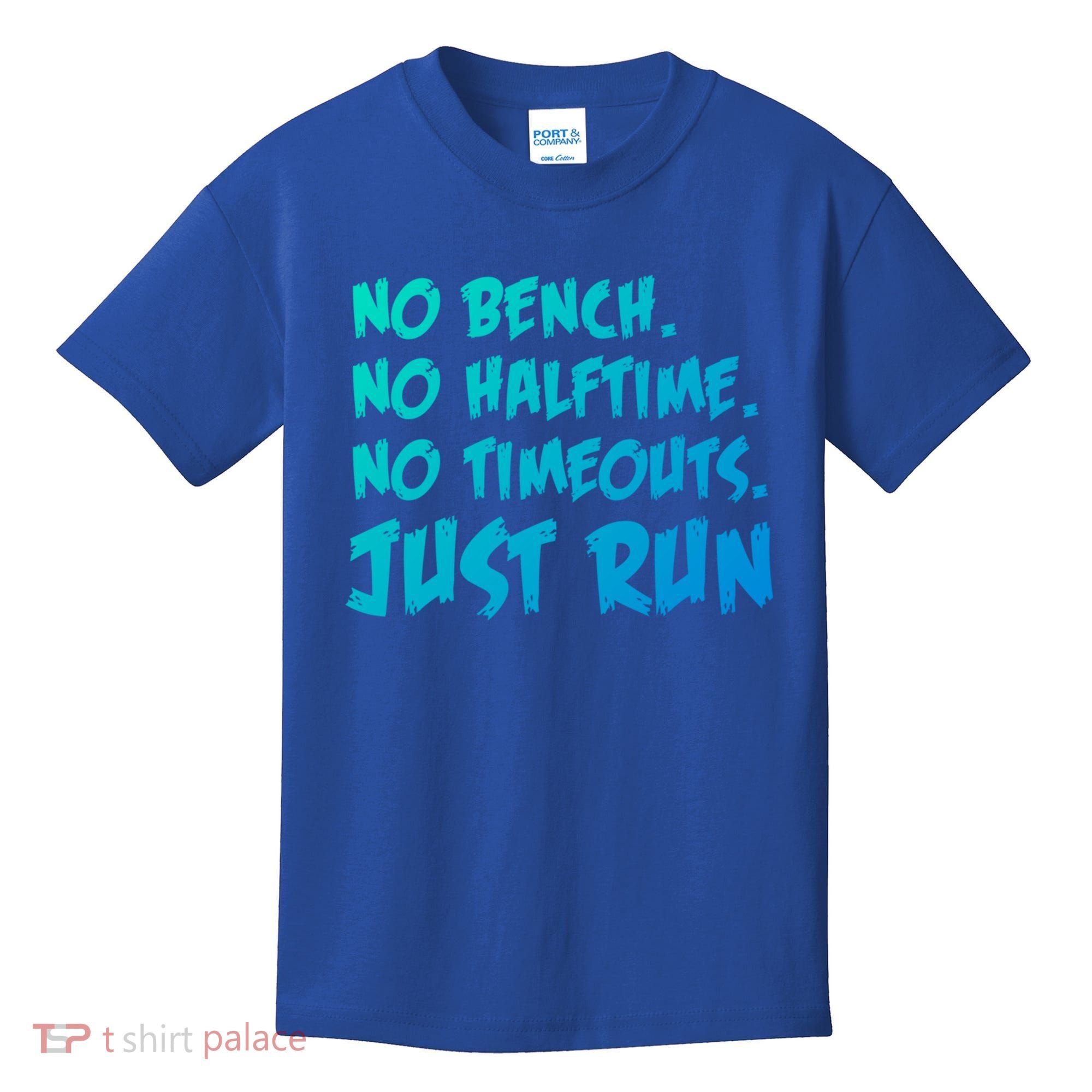 Funny Xc Cross Country Running Gift No Bench No Halftime Gift Kids T-Shirt