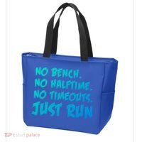Funny Xc Cross Country Running Gift No Bench No Halftime Gift Tote Bag thumb 3