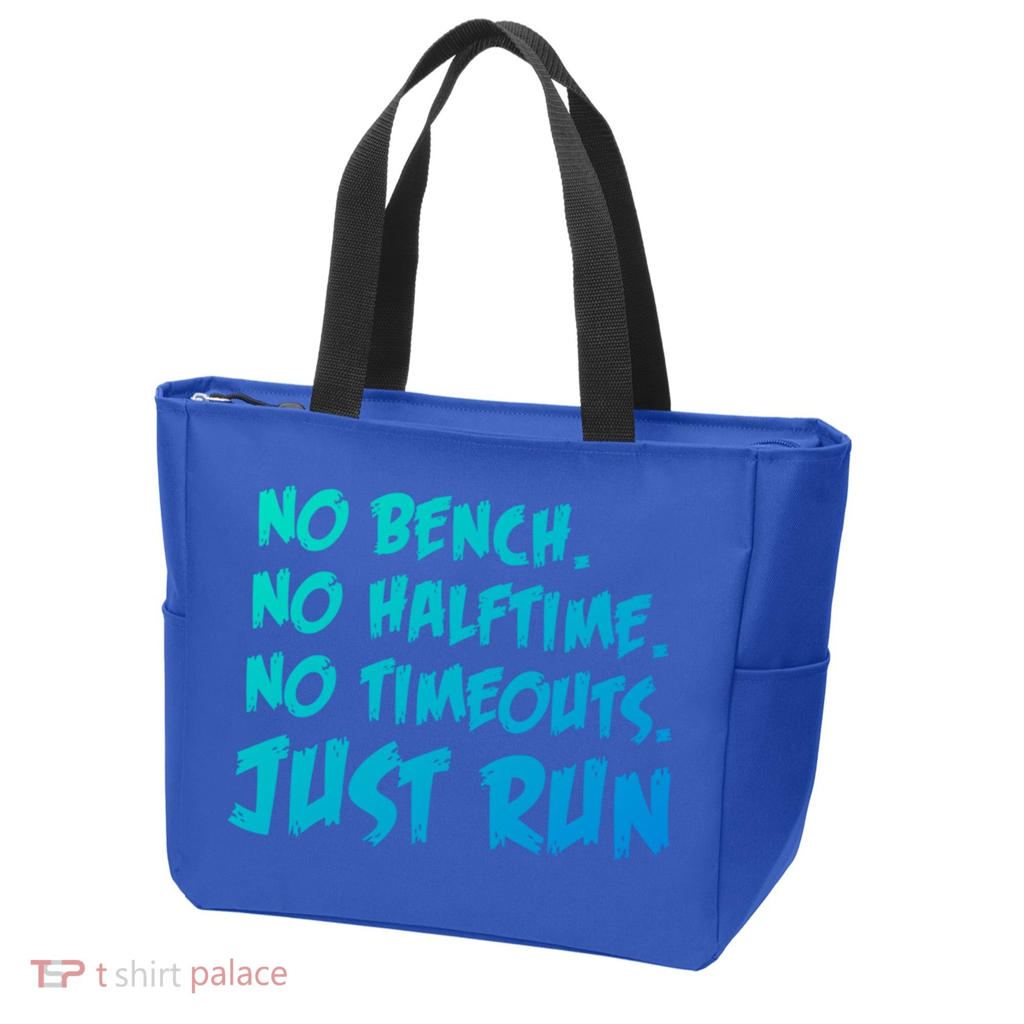 Funny Xc Cross Country Running Gift No Bench No Halftime Gift Tote Bag