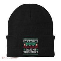 Funny Xmas Gift From Brother To Sisters Brothers Gift Beanie thumb 0