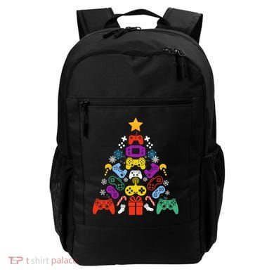 Funny Xmas Gamer Games Controllers Christmas Tree Boys Cool Gift Backpack