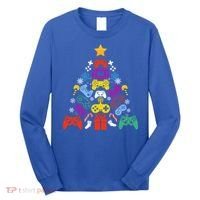 Funny Xmas Gamer Games Controllers Christmas Tree Boys Cool Gift Long Sleeve Shirt thumb 0