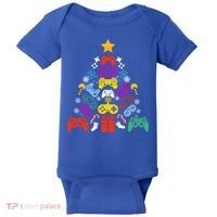 Funny Xmas Gamer Games Controllers Christmas Tree Boys Cool Gift Baby Bodysuit thumb 0