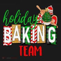 Funny Xmas Holiday Baking Team Christmas Costume Women's Hoodie thumb 2