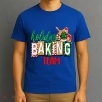 Funny Xmas Holiday Baking Team Christmas Costume T-Shirt thumb 3