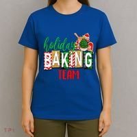 Funny Xmas Holiday Baking Team Christmas Costume T-Shirt thumb 4