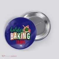 Funny Xmas Holiday Baking Team Christmas Costume Button thumb 0