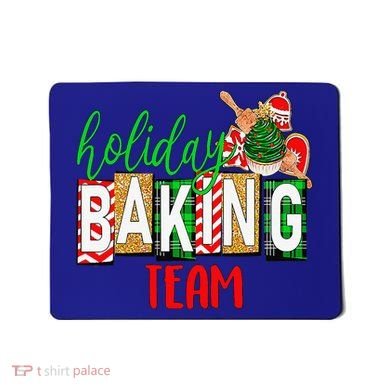Funny Xmas Holiday Baking Team Christmas Costume Mousepad