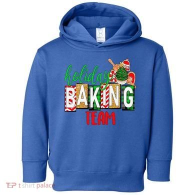 Funny Xmas Holiday Baking Team Christmas Costume Toddler Hoodie