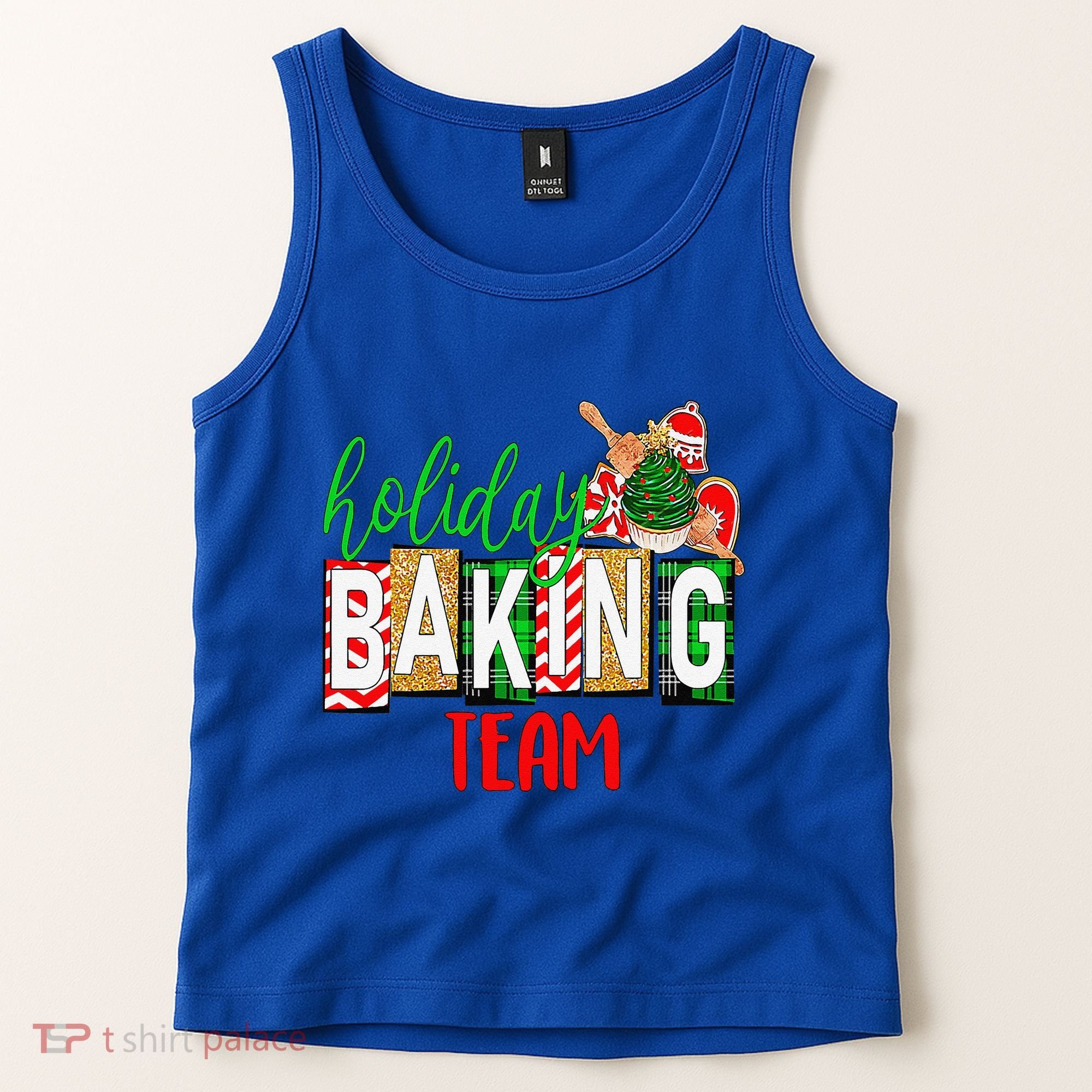 Funny Xmas Holiday Baking Team Christmas Costume Tank Top