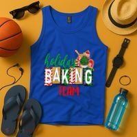 Funny Xmas Holiday Baking Team Christmas Costume Tank Top thumb 4