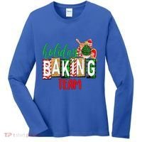 Funny Xmas Holiday Baking Team Christmas Costume Women's Long Sleeve Shirt thumb 0