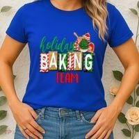 Funny Xmas Holiday Baking Team Christmas Costume Women's T-Shirt thumb 2