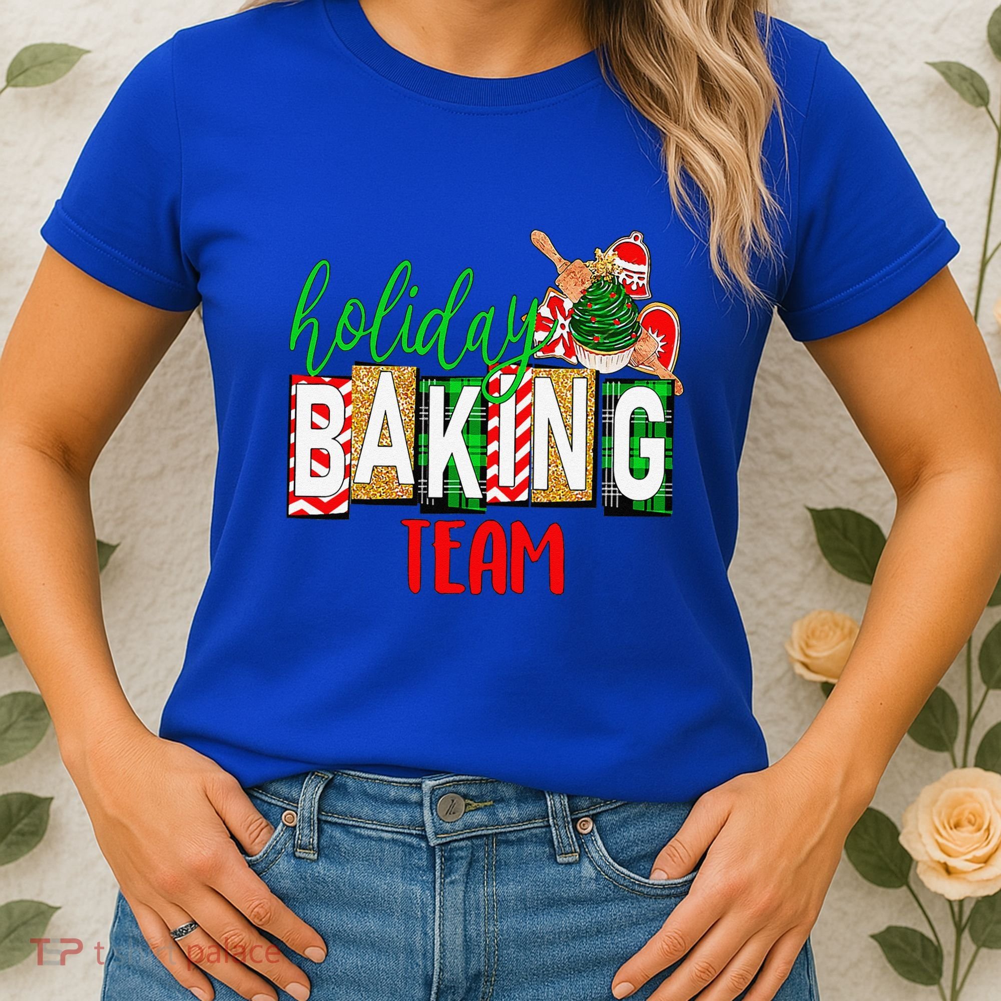 Funny Xmas Holiday Baking Team Christmas Costume Women's T-Shirt