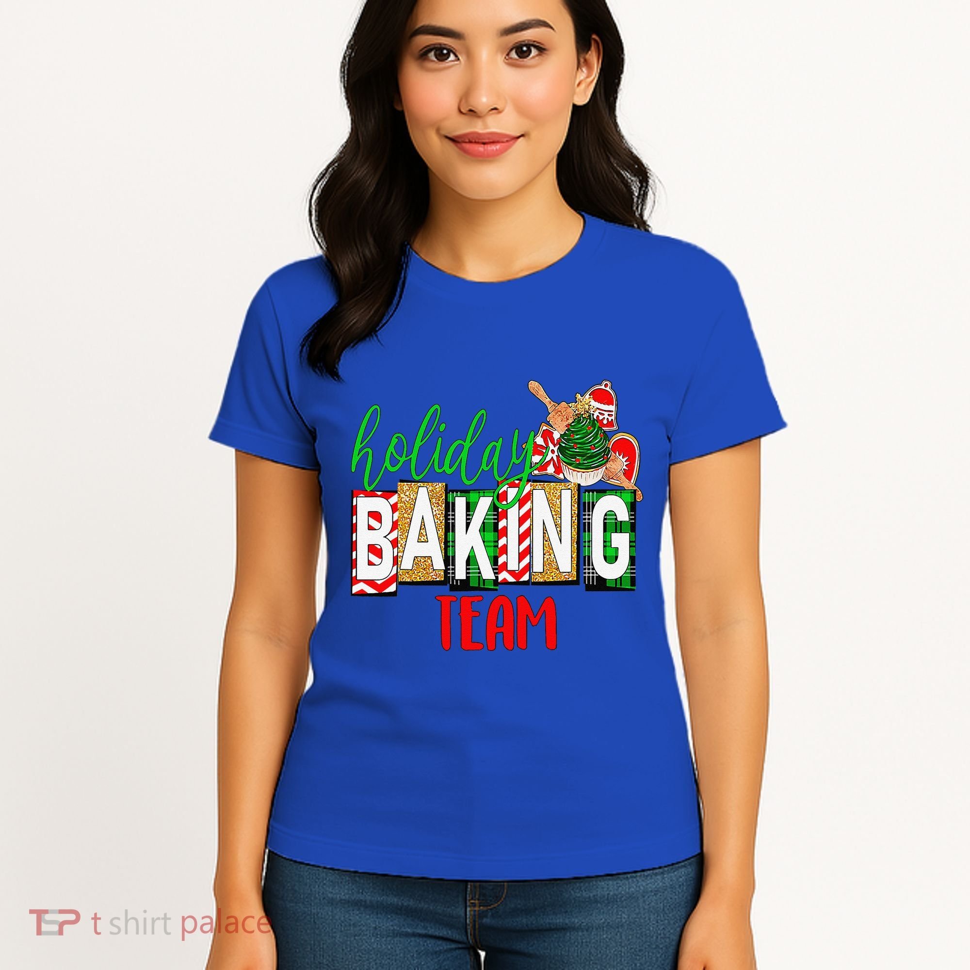 Funny Xmas Holiday Baking Team Christmas Costume Women's T-Shirt